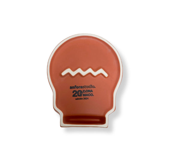 ZⓈONAMACO Orange ceramic ashtray 