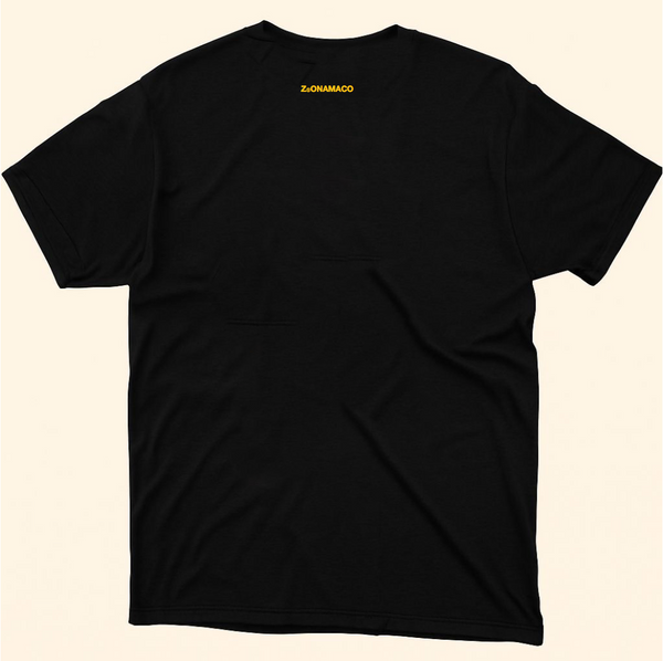 ZⓈONAMACO LAB adult black/yellow t-shirt