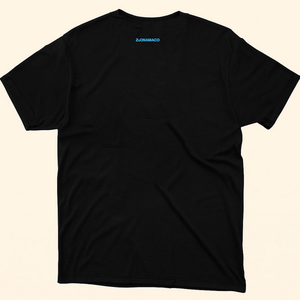 ZⓈONAMACO LAB adult black/blue t-shirt
